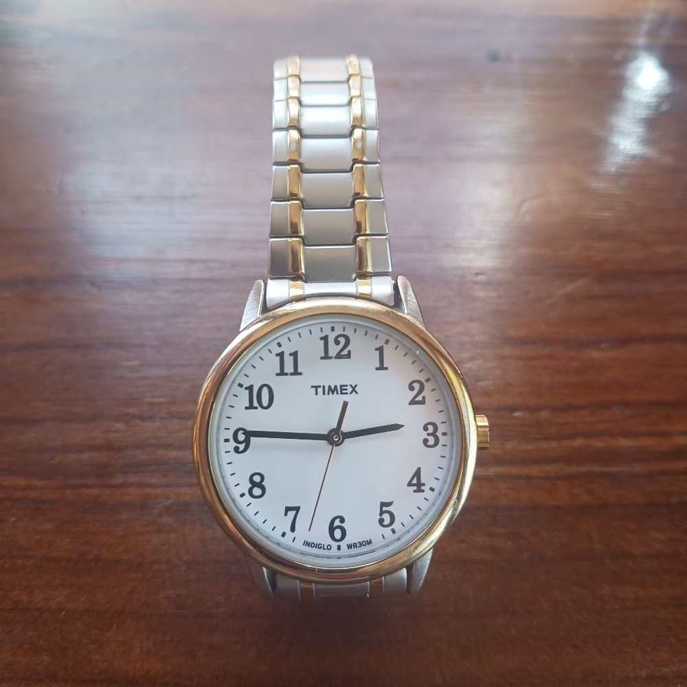 Timex Silver and Gold Watch